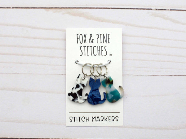 Marqueurs Bold Cat Stitch Markers, notions de tricot