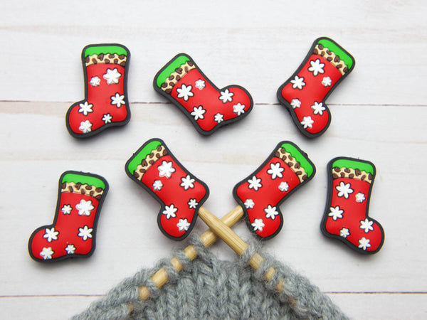 Chaussette de Noël | Stitch Stoppers Point Protectors Knit