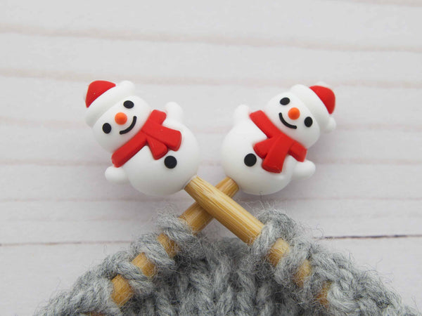 Little Snowman | Stitch Stoppers Point Protectors à tricoter