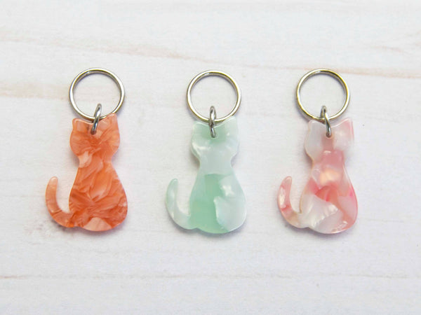 Marqueurs pastels Cat Stitch Markers, notions de tricot