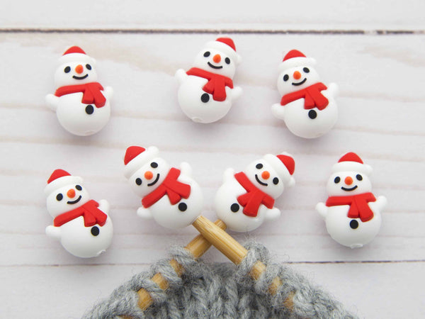 Little Snowman | Stitch Stoppers Point Protectors à tricoter