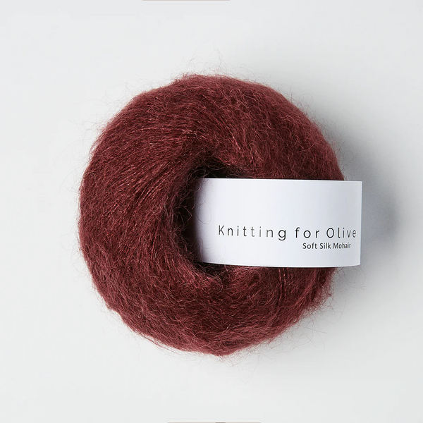 SOFT SILK MOHAIR DE KNITTING FOR OLIVE