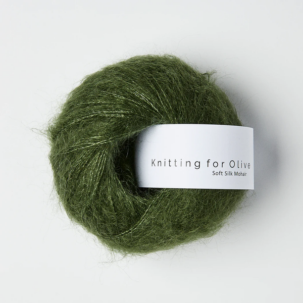 SOFT SILK MOHAIR DE KNITTING FOR OLIVE