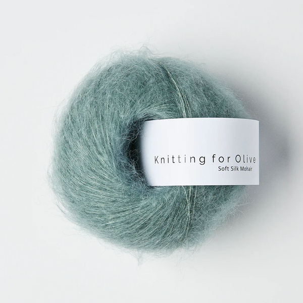 SOFT SILK MOHAIR DE KNITTING FOR OLIVE