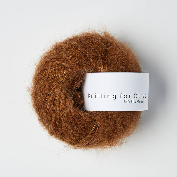 SOFT SILK MOHAIR DE KNITTING FOR OLIVE