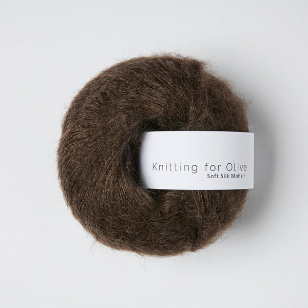 SOFT SILK MOHAIR DE KNITTING FOR OLIVE