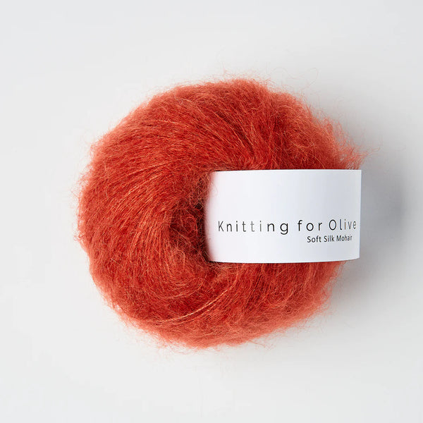 SOFT SILK MOHAIR DE KNITTING FOR OLIVE