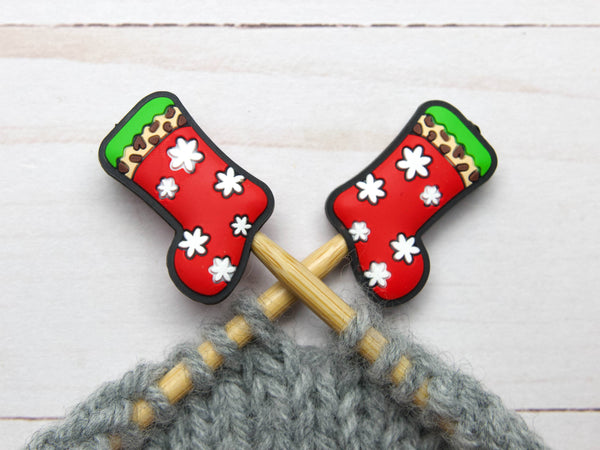 Chaussette de Noël | Stitch Stoppers Point Protectors Knit