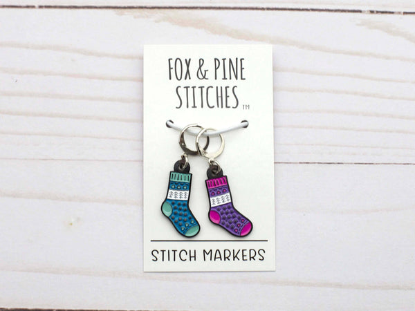 Chaussettes chaudes et douillettes | Stitch Markers Knitting Notions