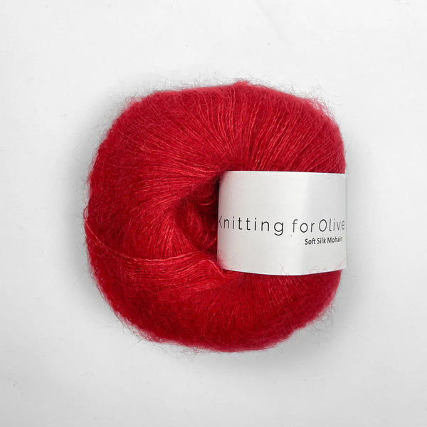 SOFT SILK MOHAIR DE KNITTING FOR OLIVE